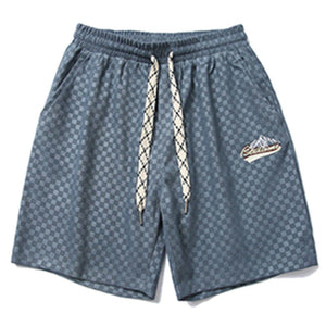 1984® - Plaid Embroidered Letters Shorts - 1984brand