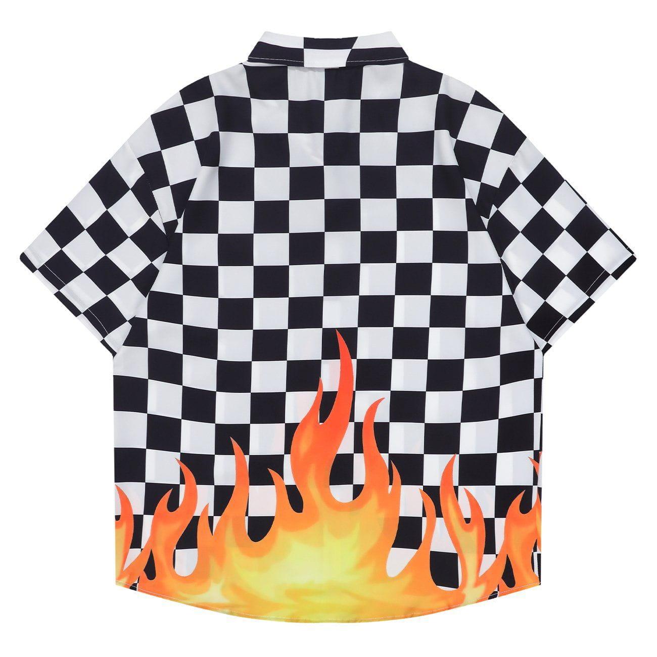 1984® - Plaid Flame Short Sleeve Shirt - 1984brand