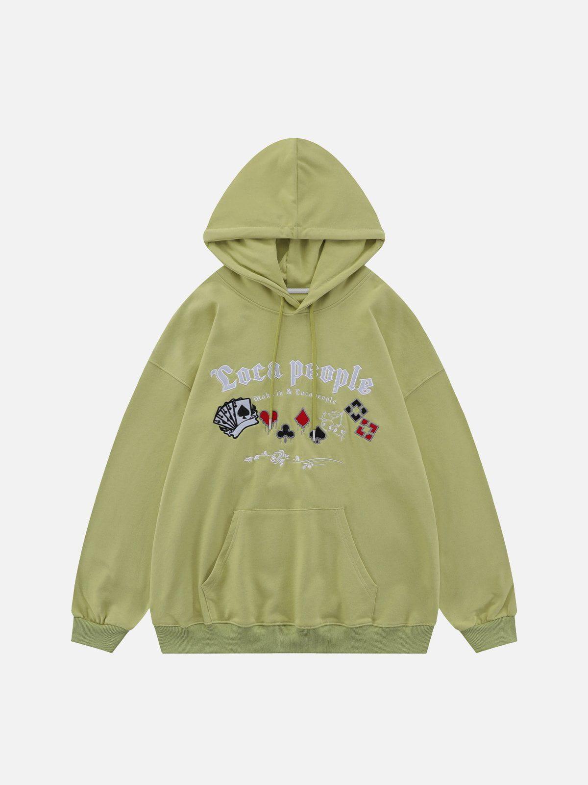 1984® - Playing Cards Embroidered Hoodie - 1984brand