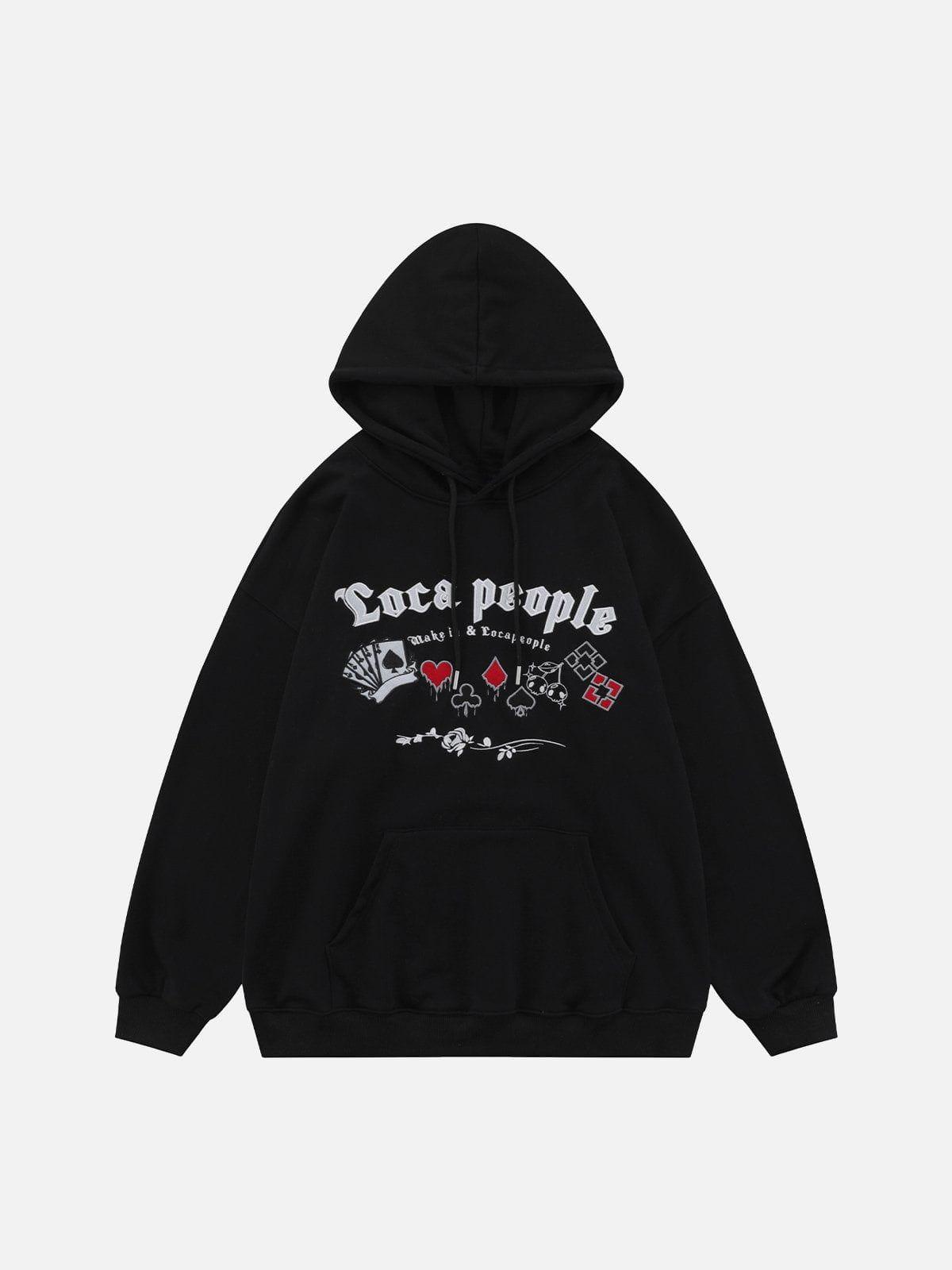 1984® - Playing Cards Embroidered Hoodie - 1984brand