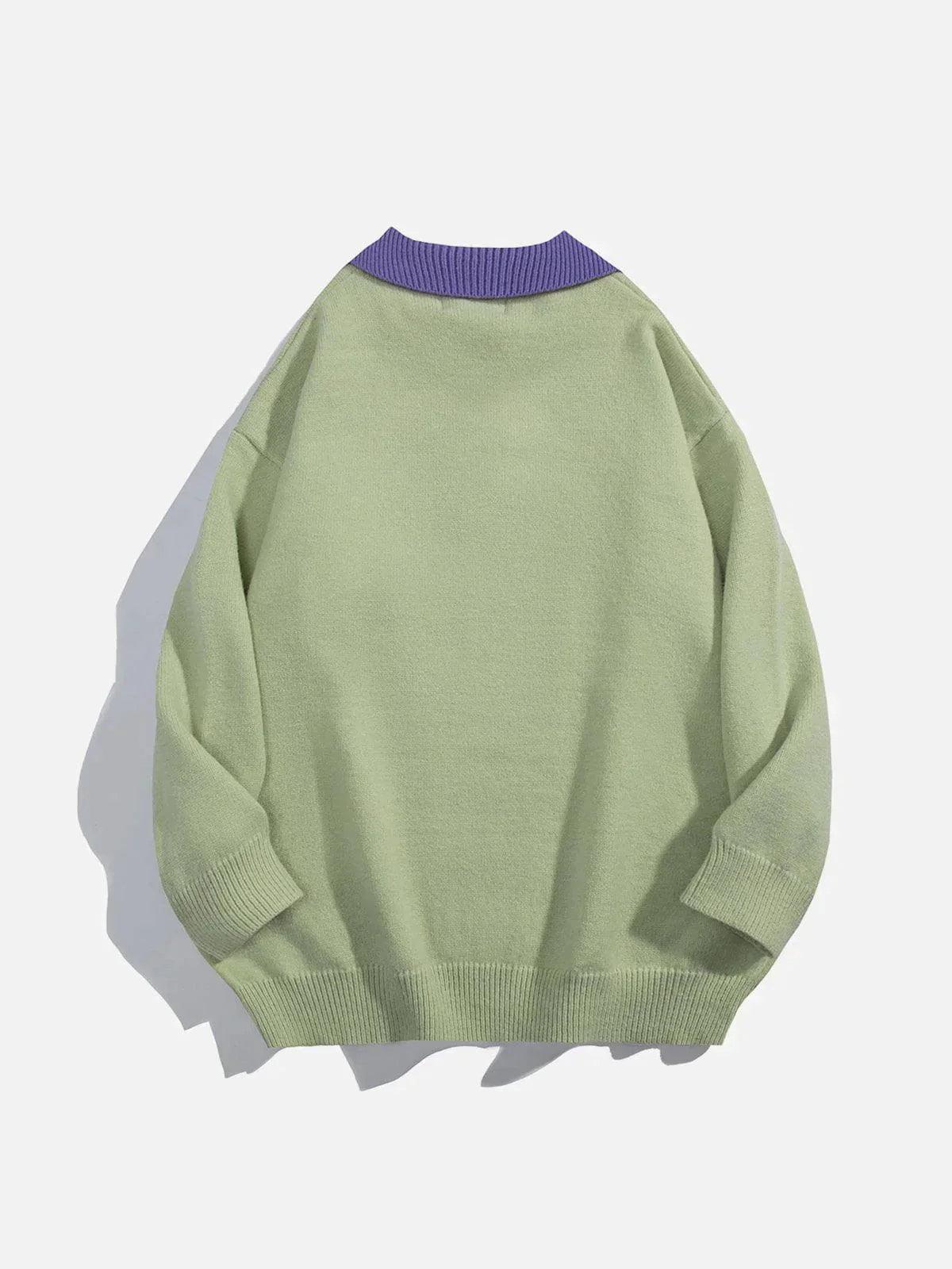 1984® - Pocket Rabbit Polo Collar Sweater - 1984brand