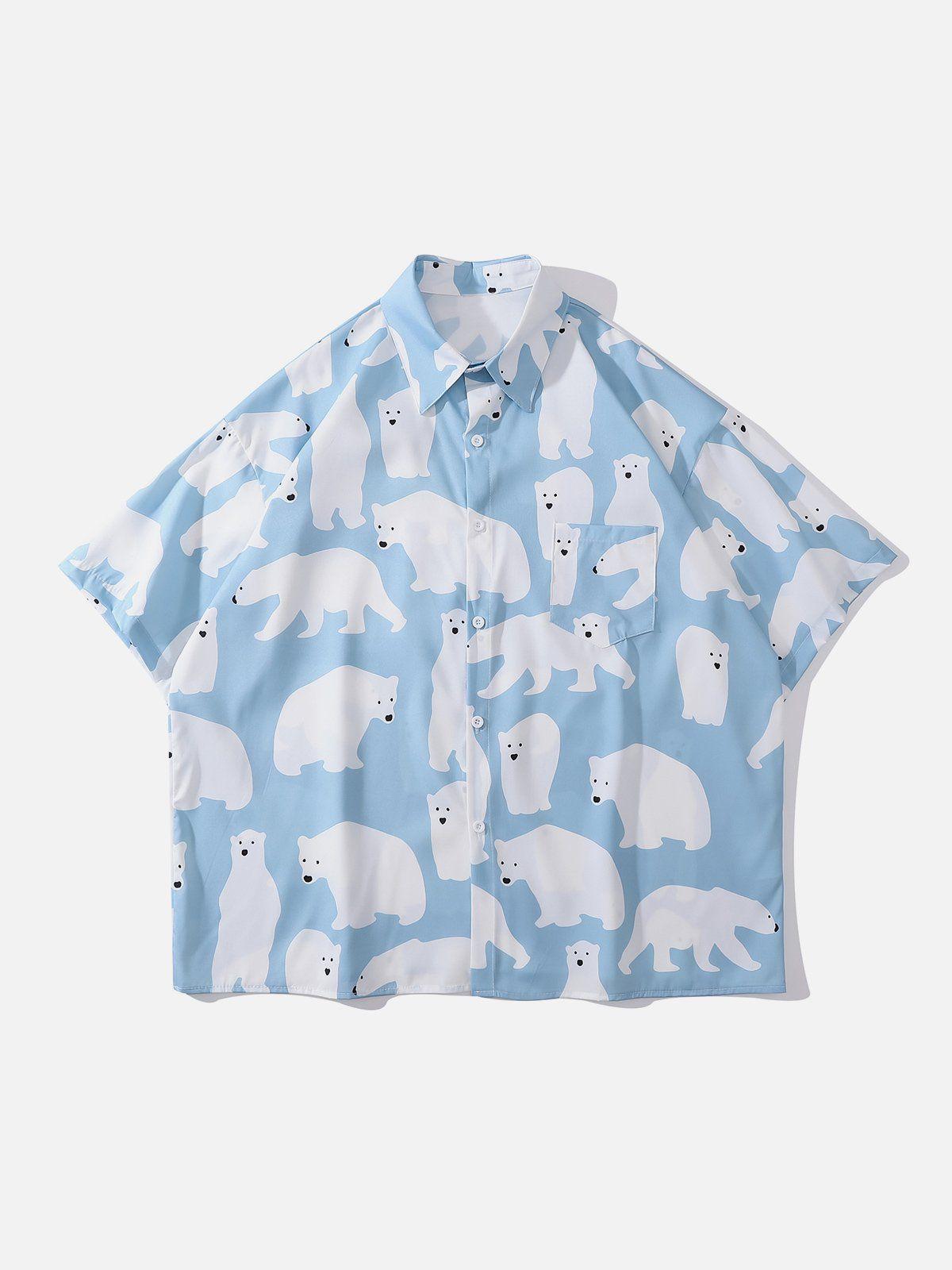 1984® - Polar Bear Print Short Sleeve Shirt - 1984brand