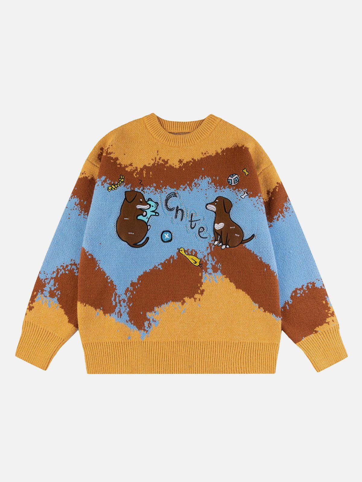 1984® - Puppy Embroidery Sweater - 1984brand