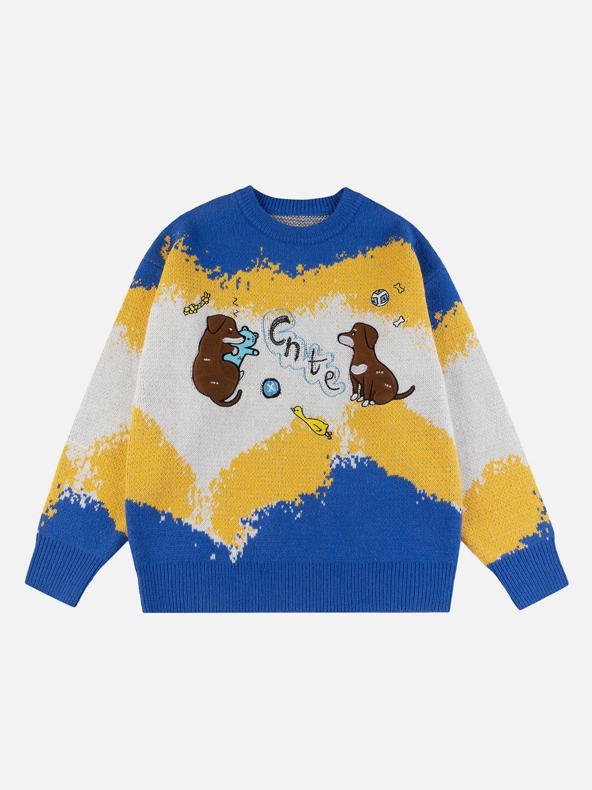 1984® - Puppy Embroidery Sweater - 1984brand