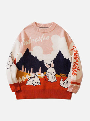 1984® - Rabbit Home Pattern Sweater - 1984brand