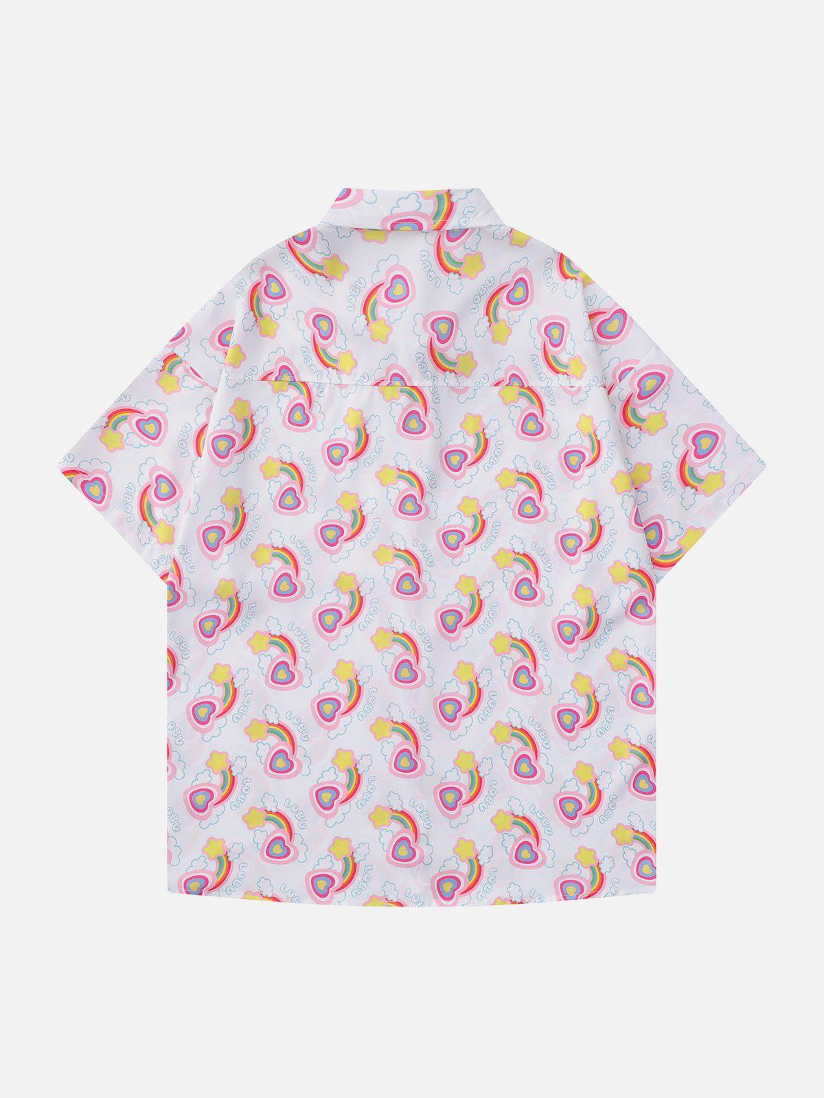 1984® - Rainbow Love Print Short Sleeve Shirts - 1984brand