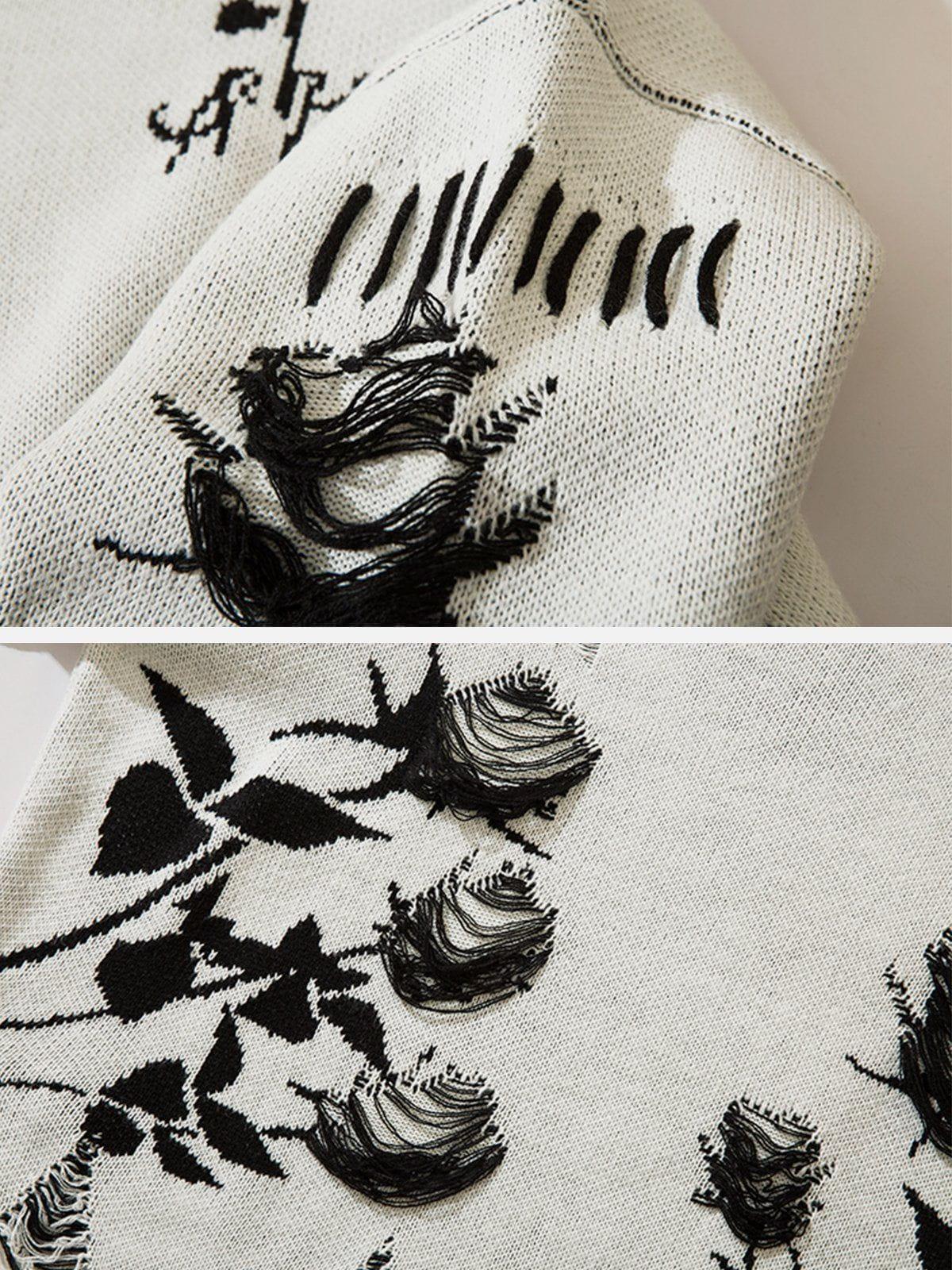 1984® - Raw Edge Rose Sweater - 1984brand