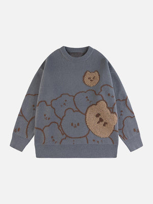 1984® - Retro Fun Bear Jacquard Sweater - 1984brand