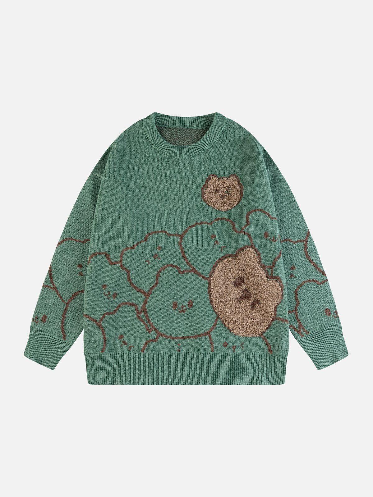 1984® - Retro Fun Bear Jacquard Sweater - 1984brand