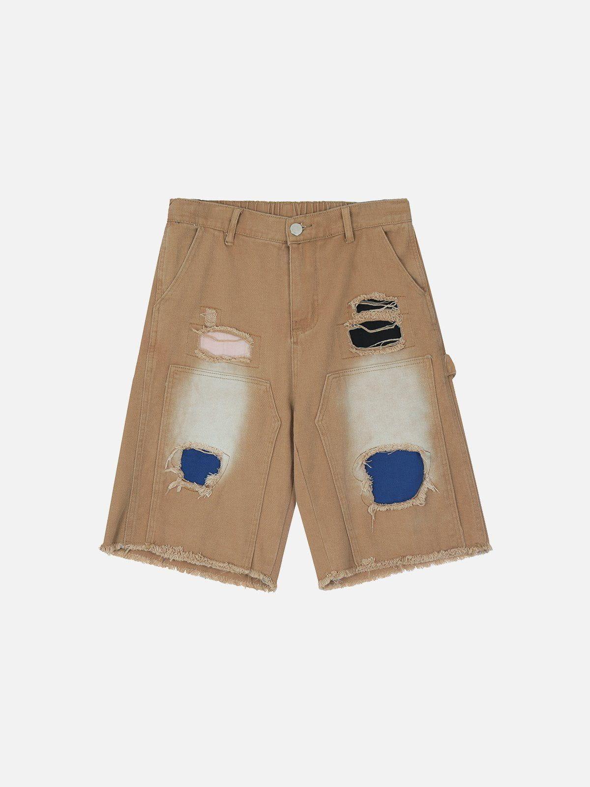 1984® - Ripped Color Block Shorts - 1984brand