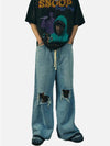 1984® - Ripped Denim Wide Leg Pants - 1984brand