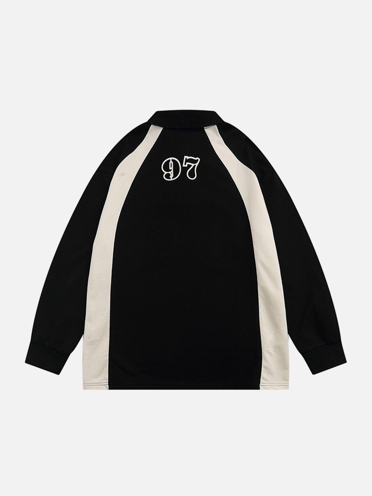 1984® - Rugby Print Polo Sweatshirt - 1984brand