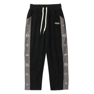 1984® - Side Cartoon Print Stitching Sweatpants - 1984brand