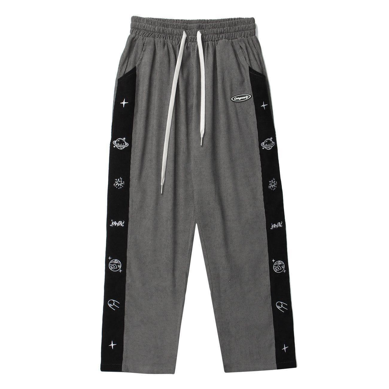 1984® - Side Cartoon Print Stitching Sweatpants - 1984brand