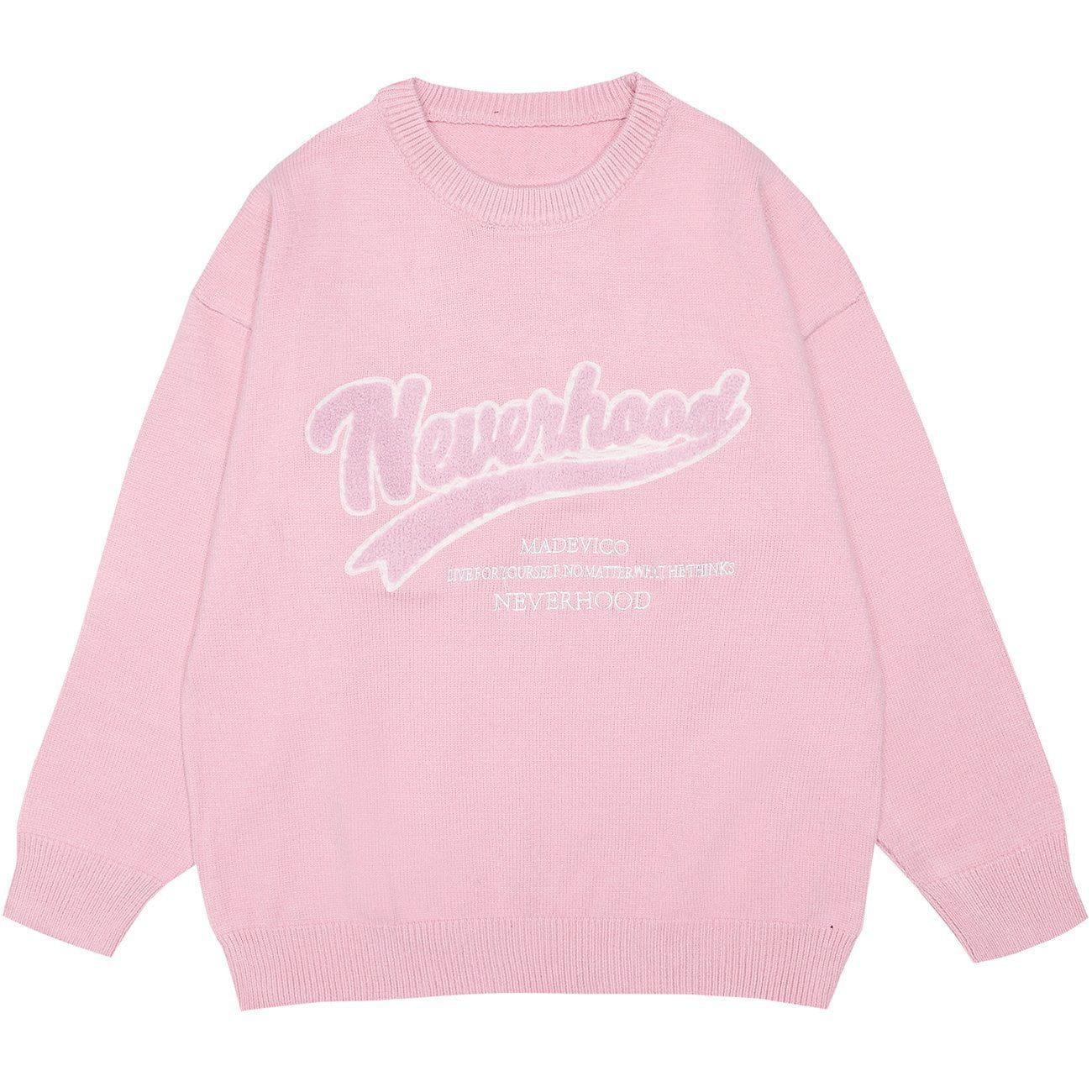 1984® - Simple Letter Knit Sweater - 1984brand