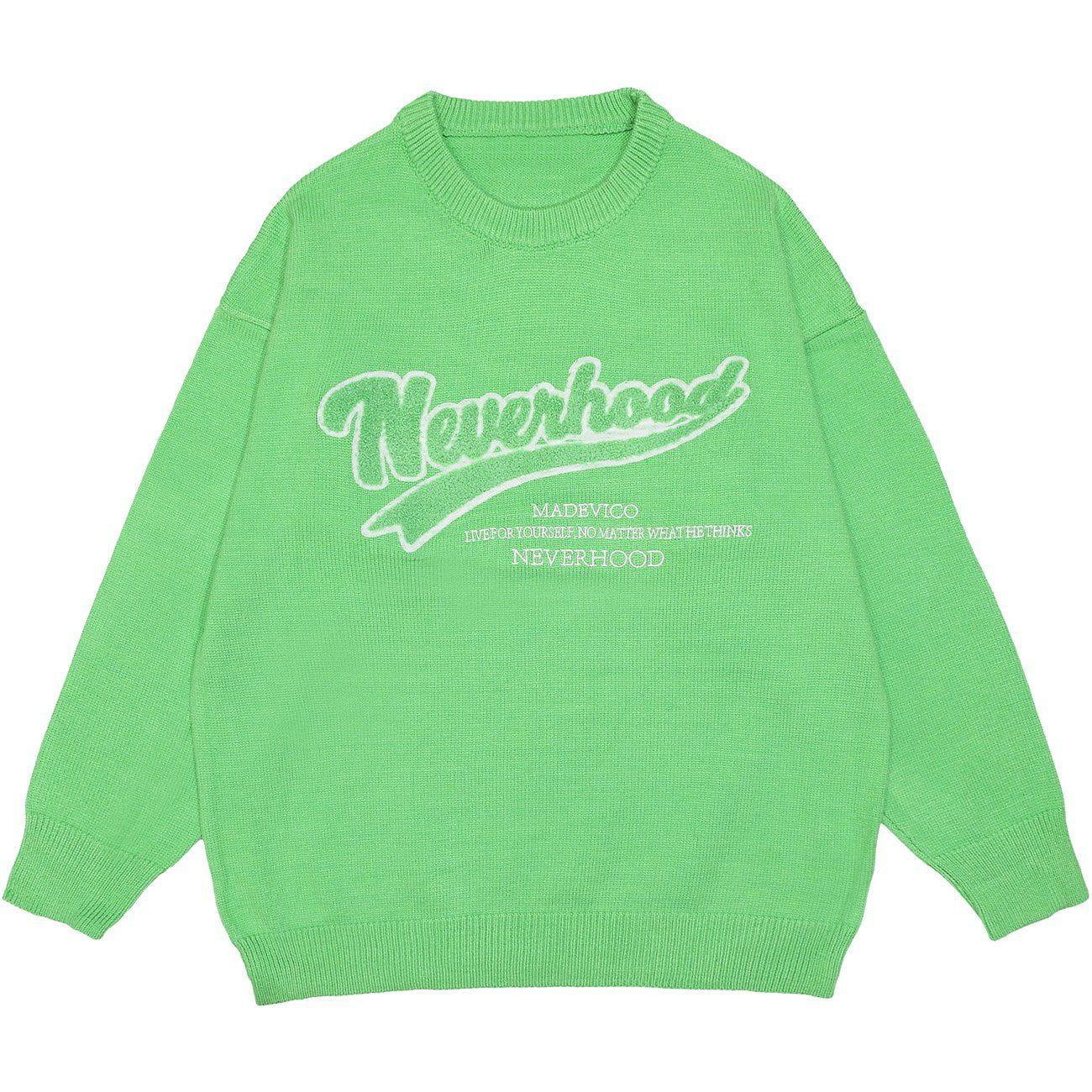 1984® - Simple Letter Knit Sweater - 1984brand