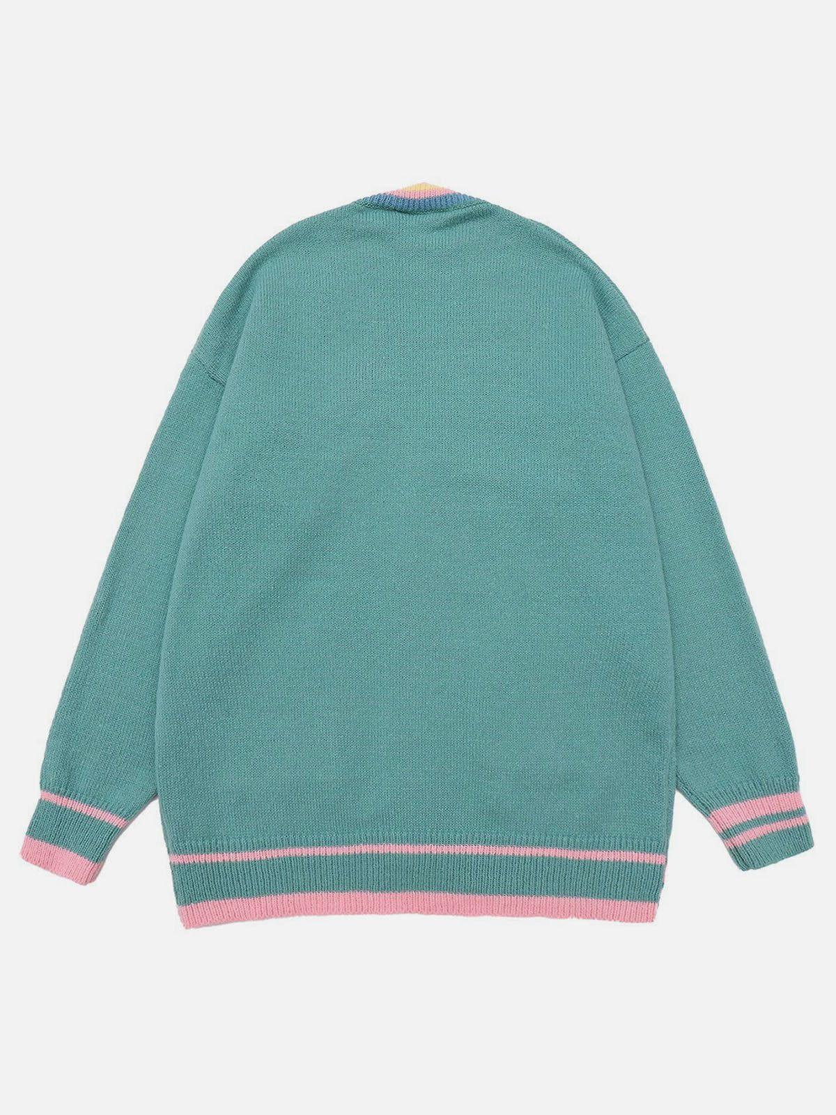 1984® - Simple Logo Contrast Cardigan 1984