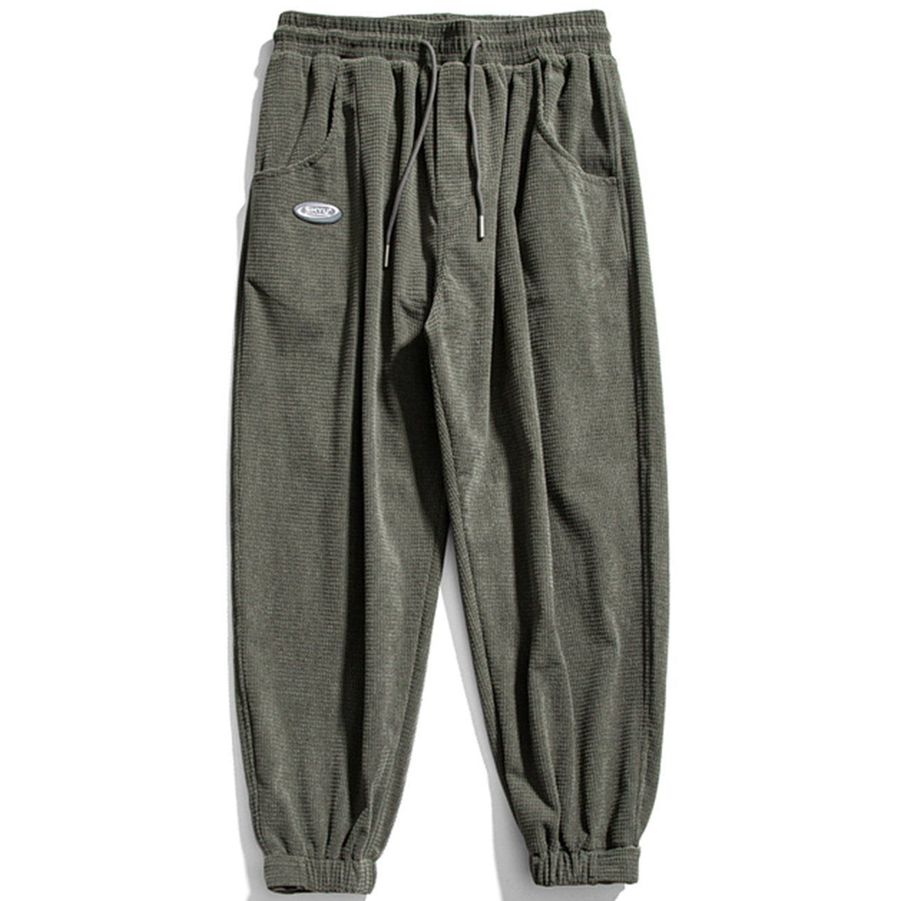 1984® - Simple Pure Color Corduroy Joggers Majesda