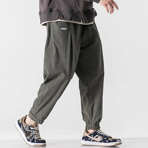 1984® - Simple Pure Color Corduroy Joggers Majesda