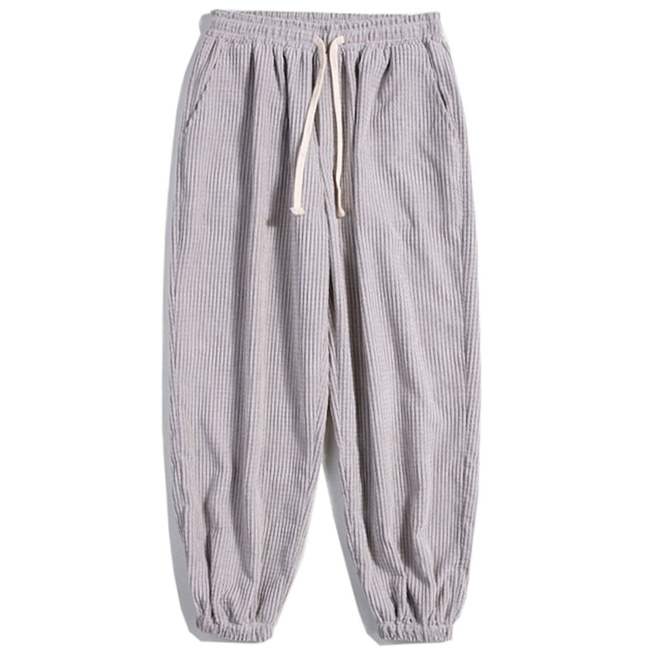 1984® - Simple Pure Color Corduroy Joggers Majesda