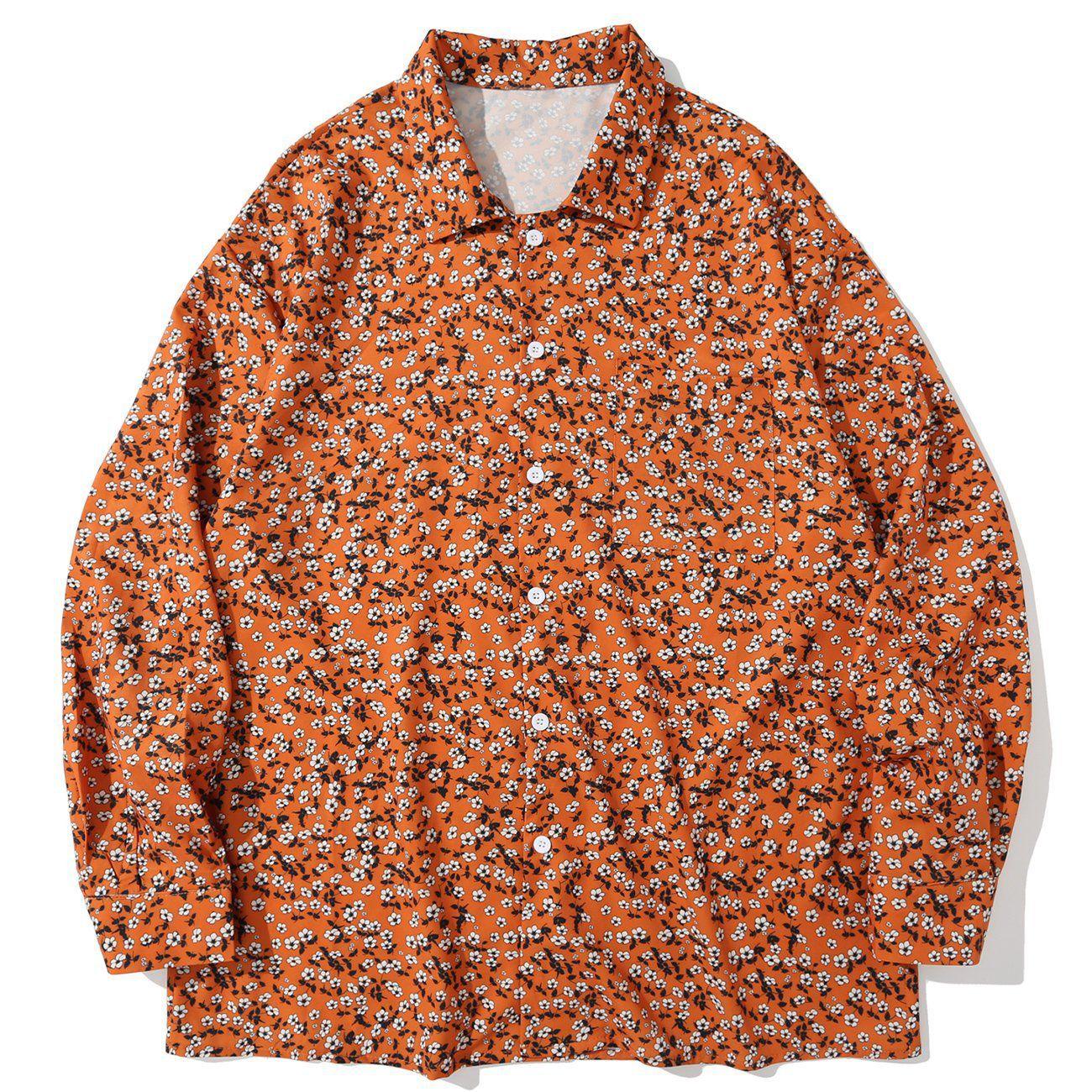 1984® - Small Floral Print Long-sleeved Shirt - 1984brand