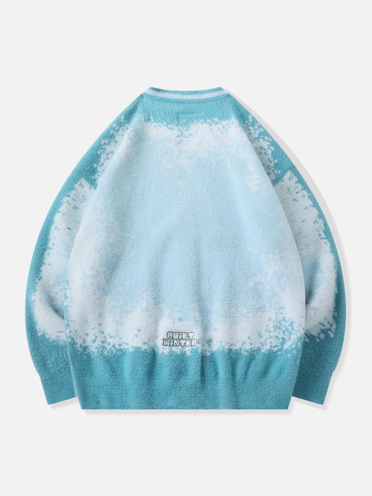 1984® - Snow Tie Dye Gradient Cardigan 1984