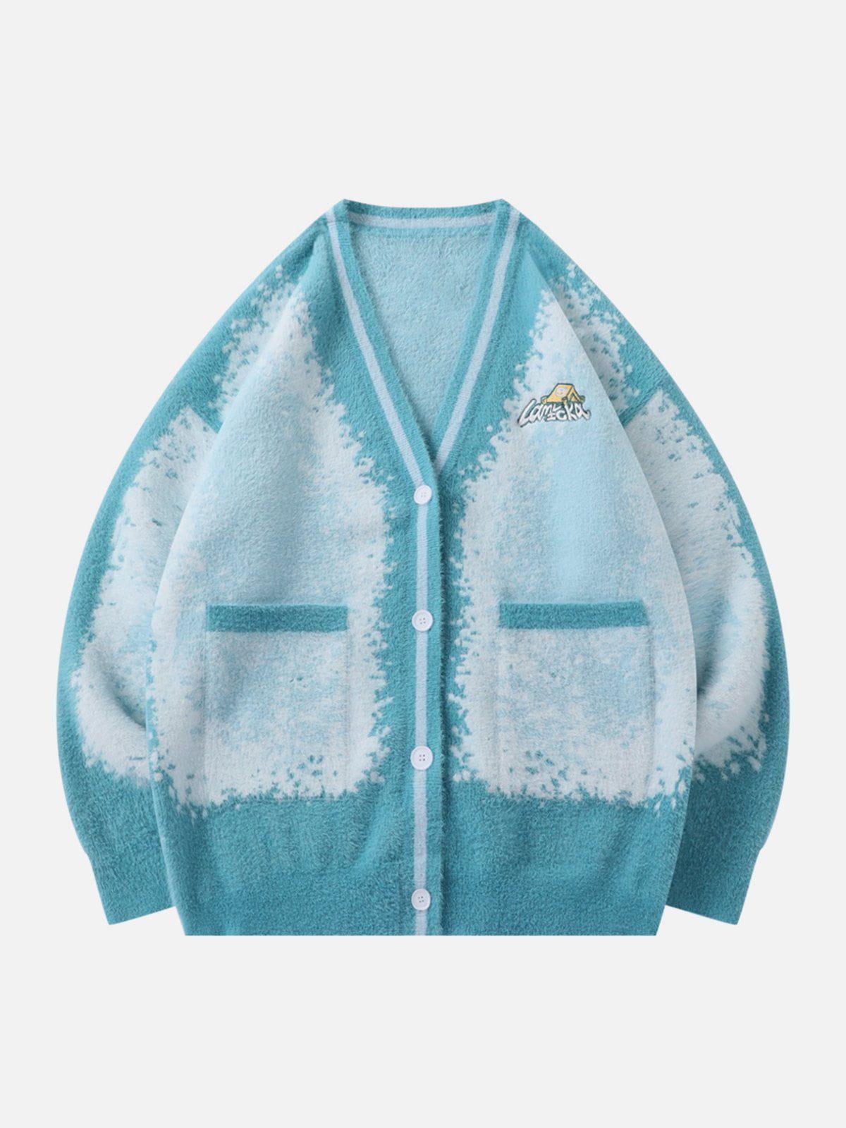 1984® - Snow Tie Dye Gradient Cardigan 1984