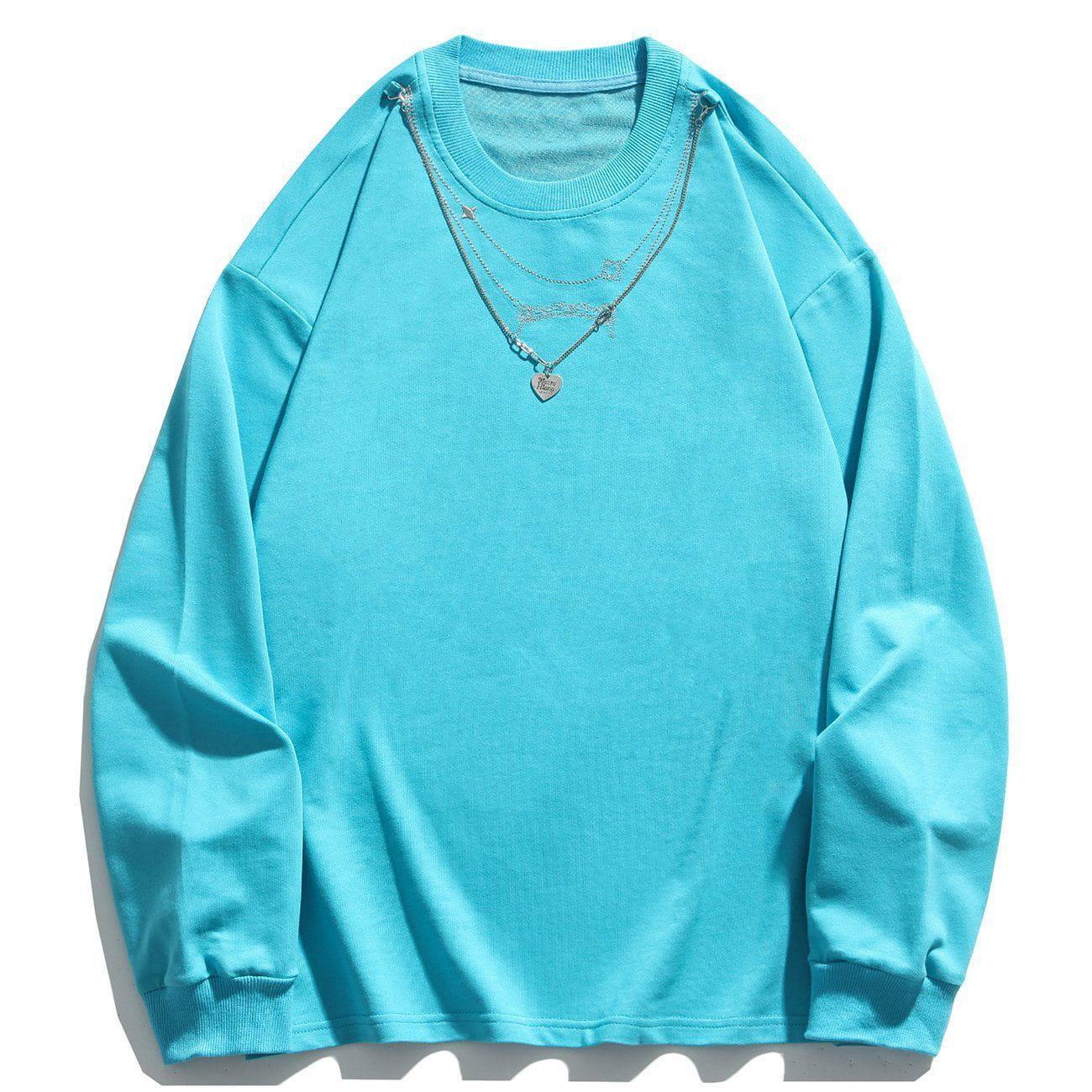 1984® - Solid Color Love Letter Necklace Long Sleeves - 1984brand