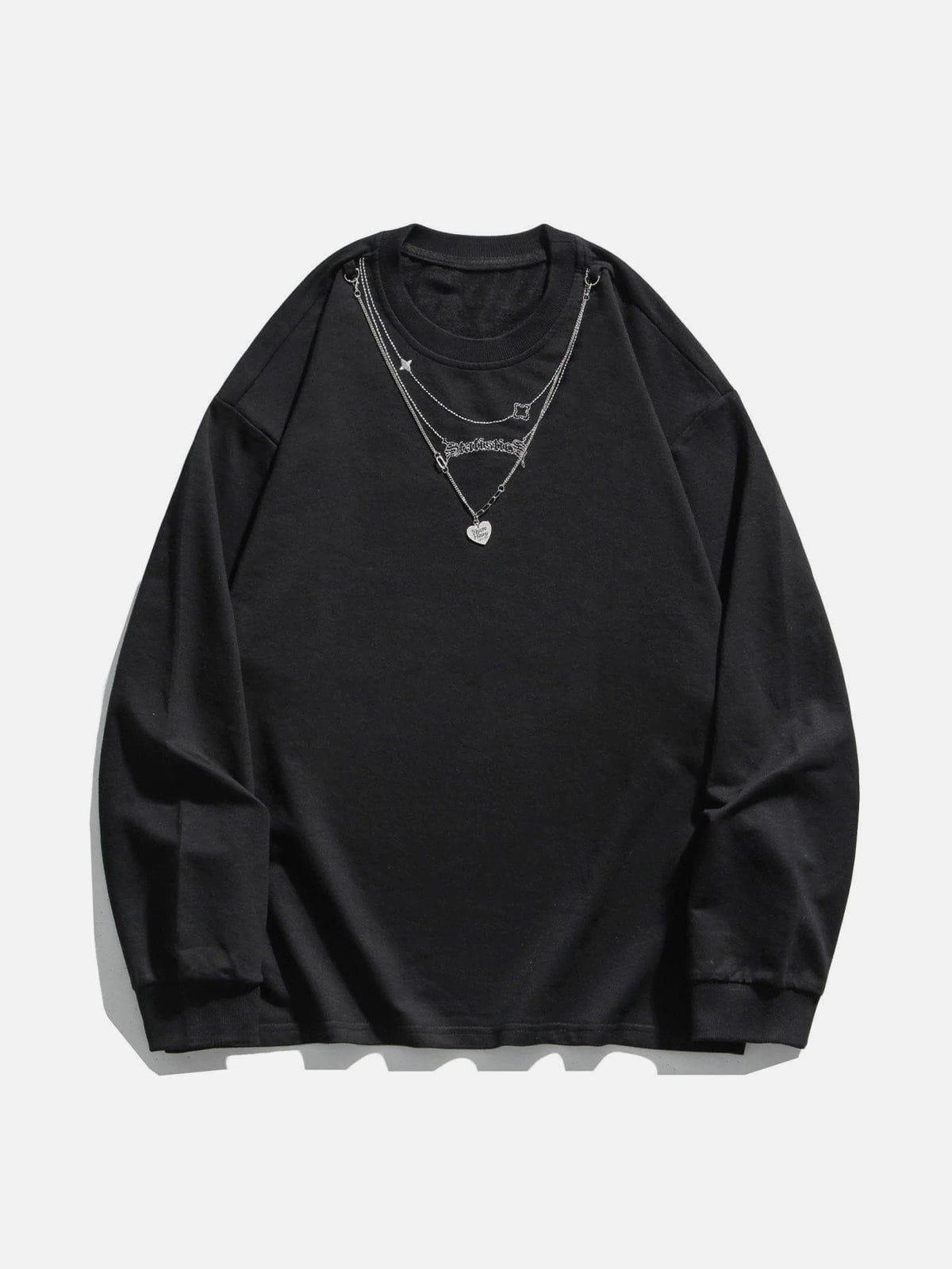 1984® - Solid Color Love Letter Necklace Long Sleeves - 1984brand