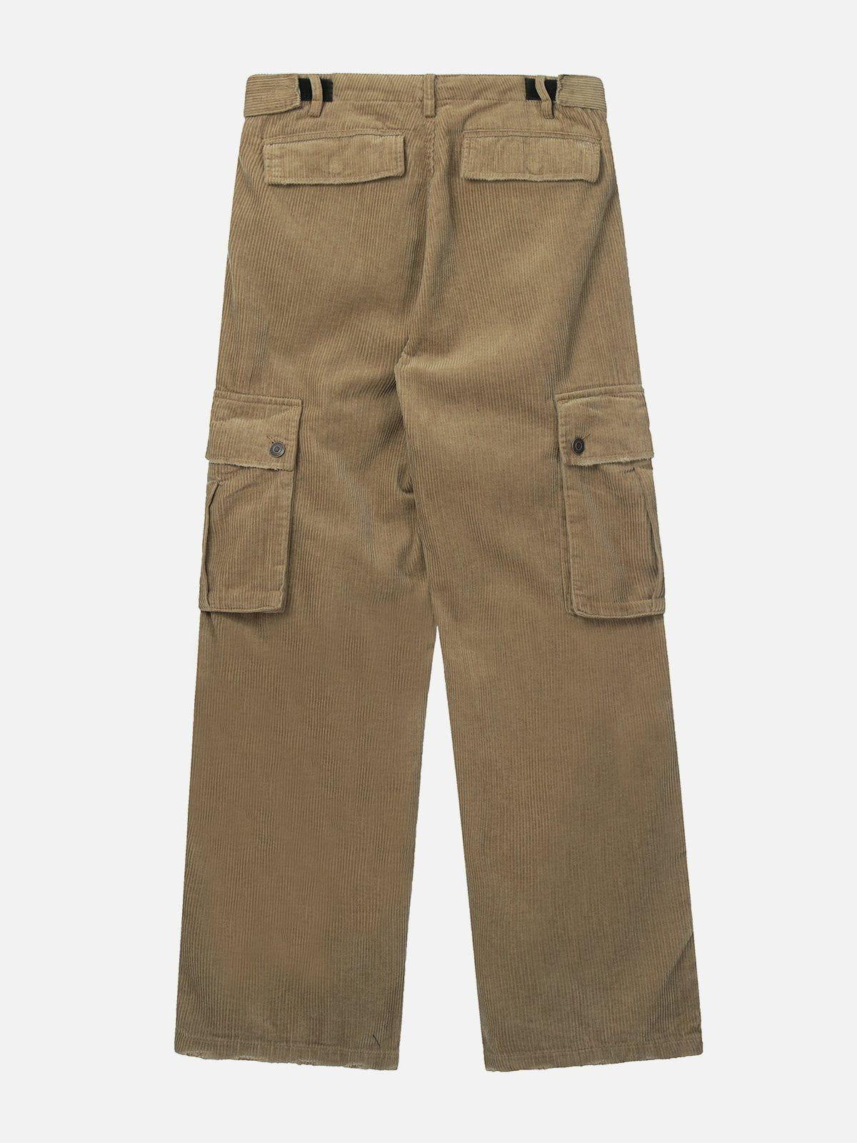 1984® - Solid Corduroy Multi Pocket Cargo Pants 1984