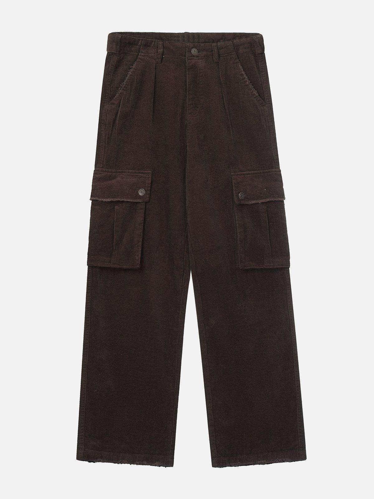 1984® - Solid Corduroy Multi Pocket Cargo Pants 1984