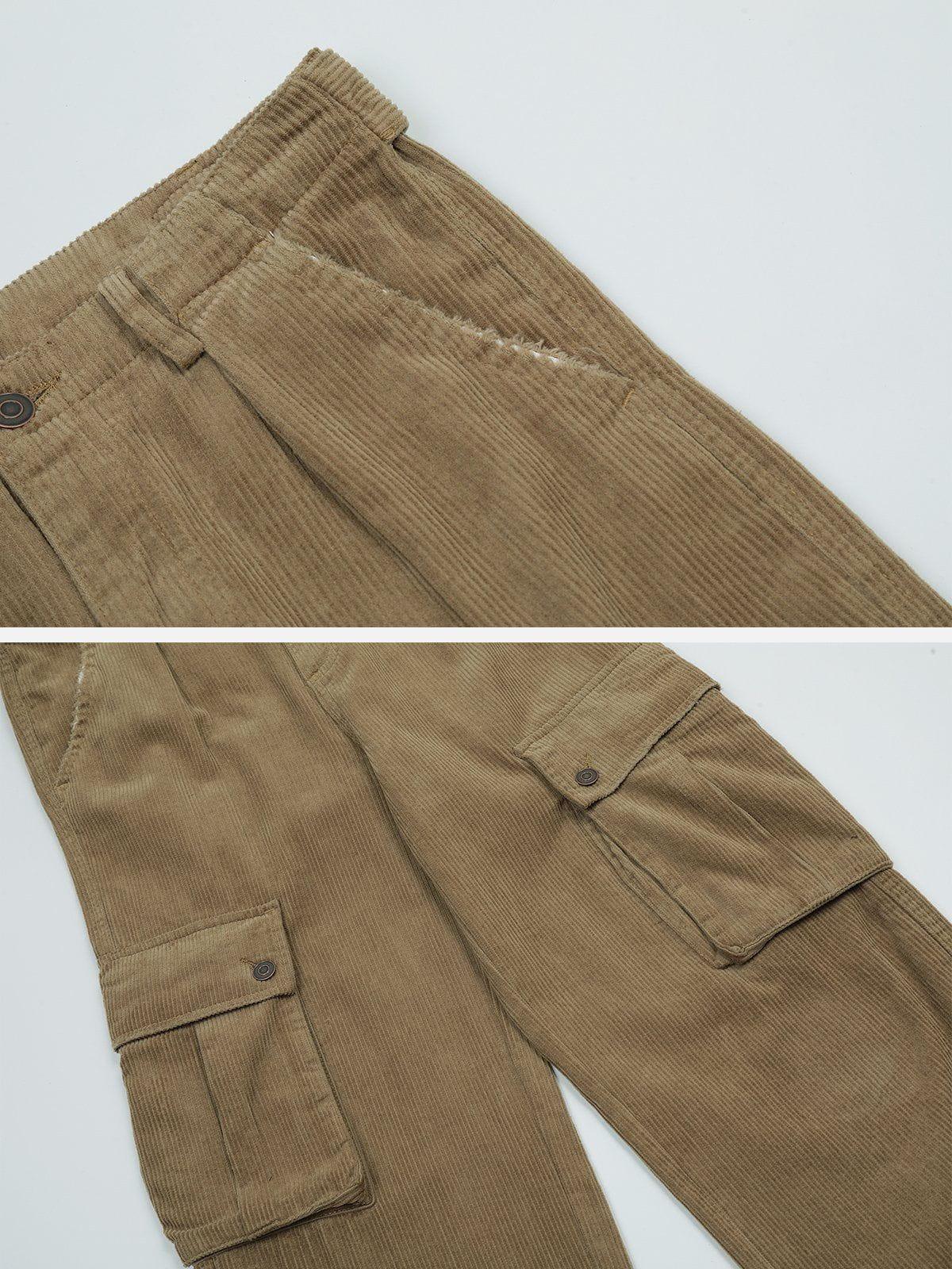 1984® - Solid Corduroy Multi Pocket Cargo Pants 1984