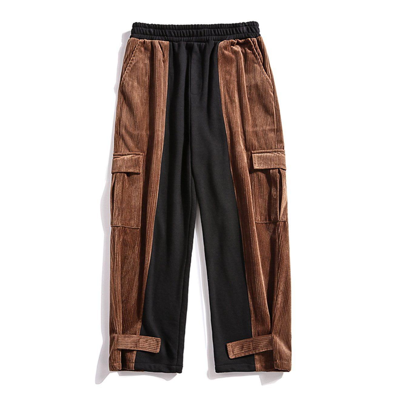 1984® - Splicing Velcro Corduroy Pants - 1984brand