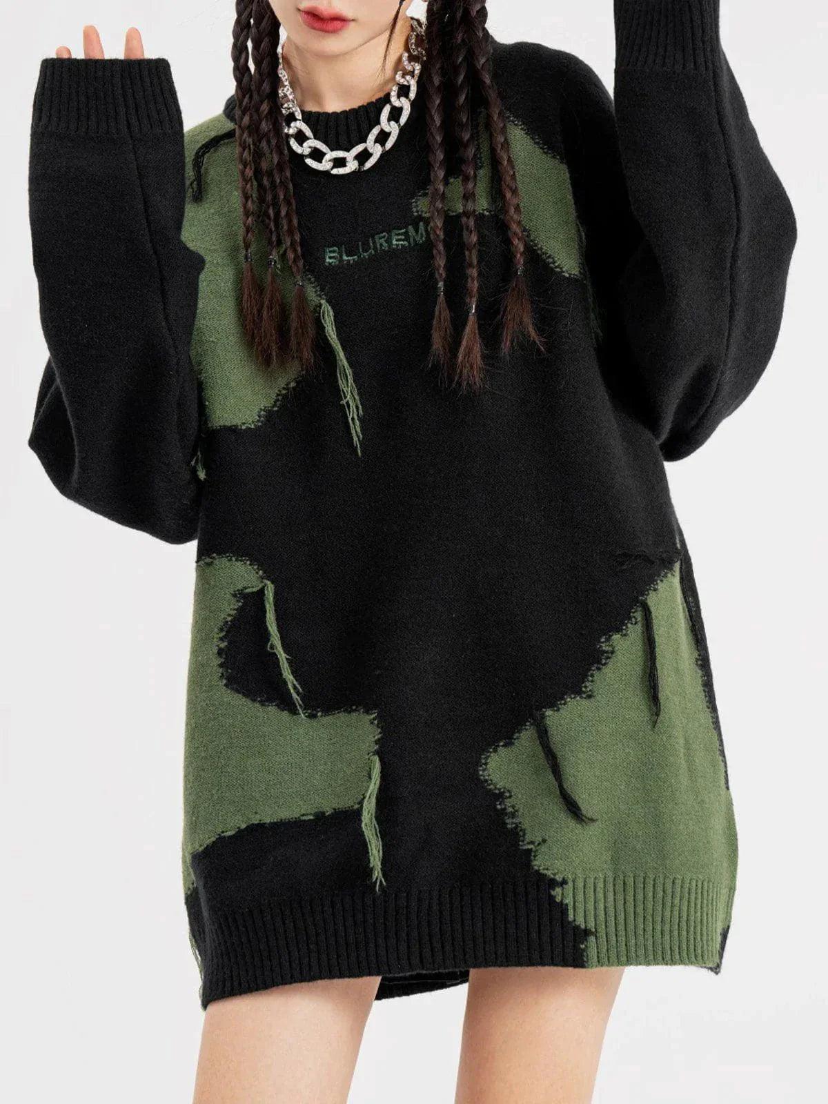 1984® - Star Jacquard Fringed Knitted Sweater - 1984brand