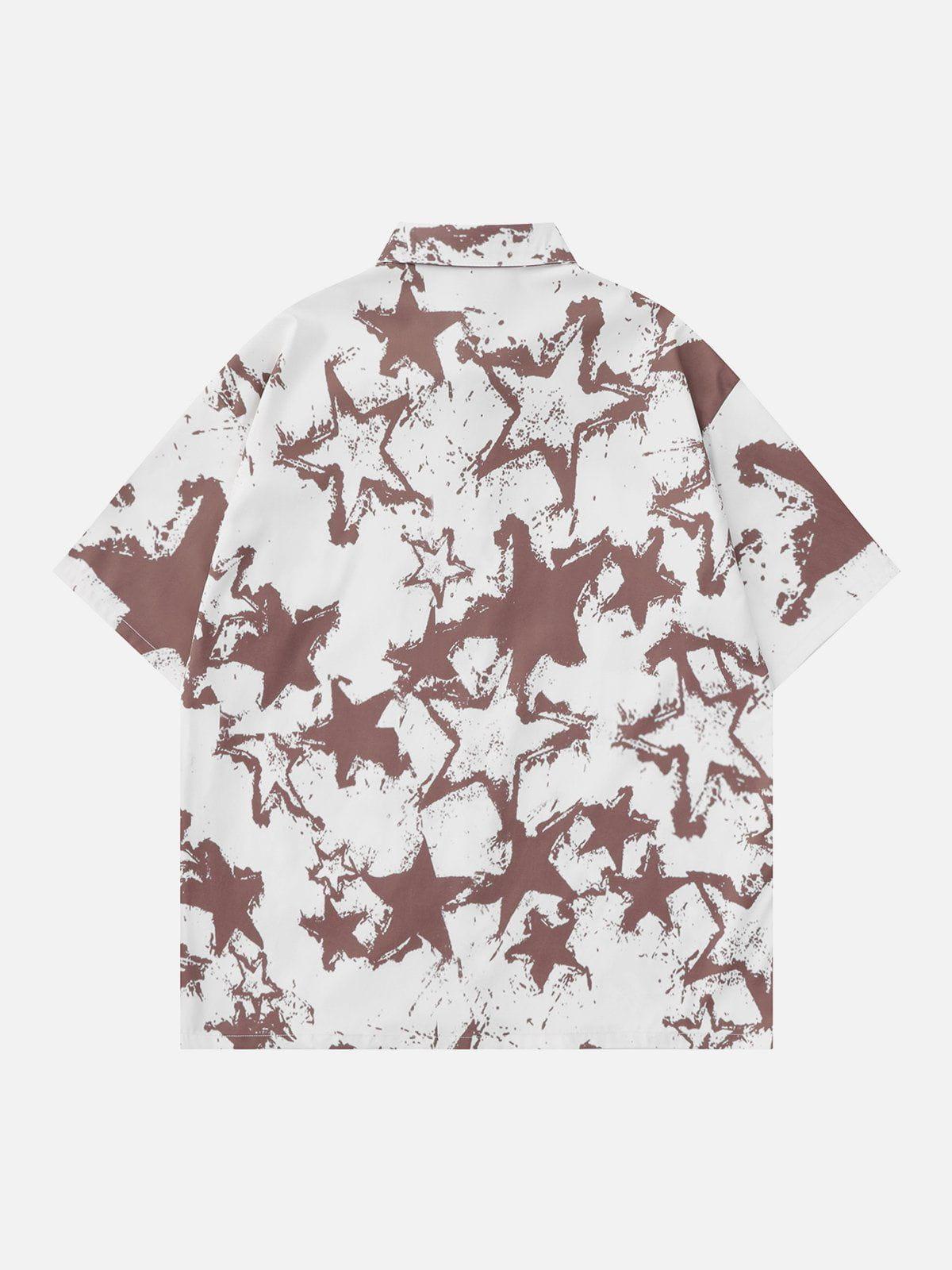 1984® - Stars Print Short Sleeve Shirts - 1984brand