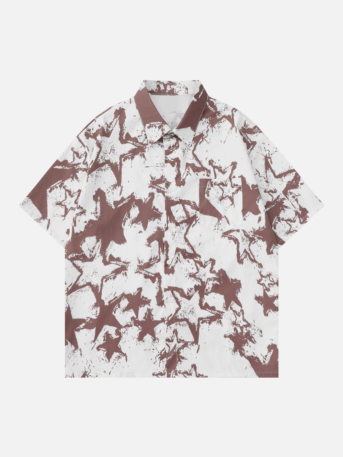 1984® - Stars Print Short Sleeve Shirts - 1984brand