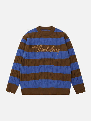 1984® - Striped Color Blocking Sweater - 1984brand