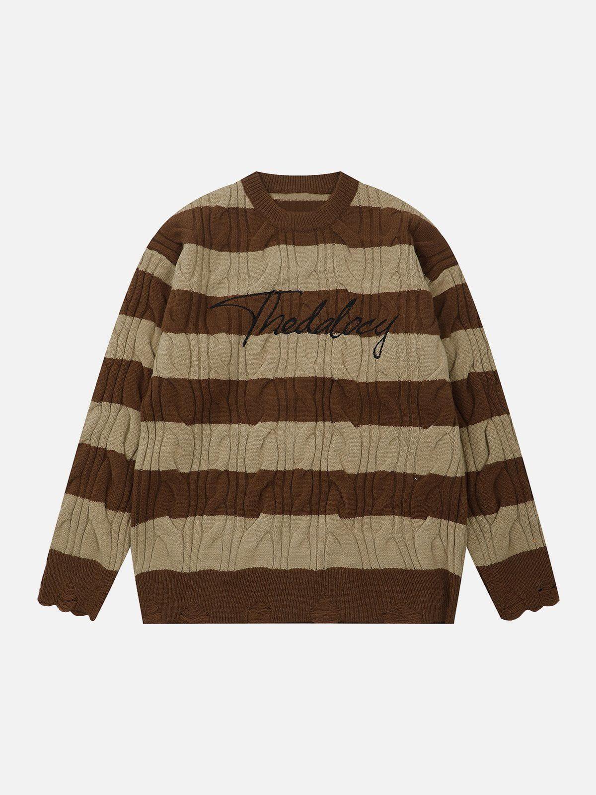 1984® - Striped Color Blocking Sweater - 1984brand