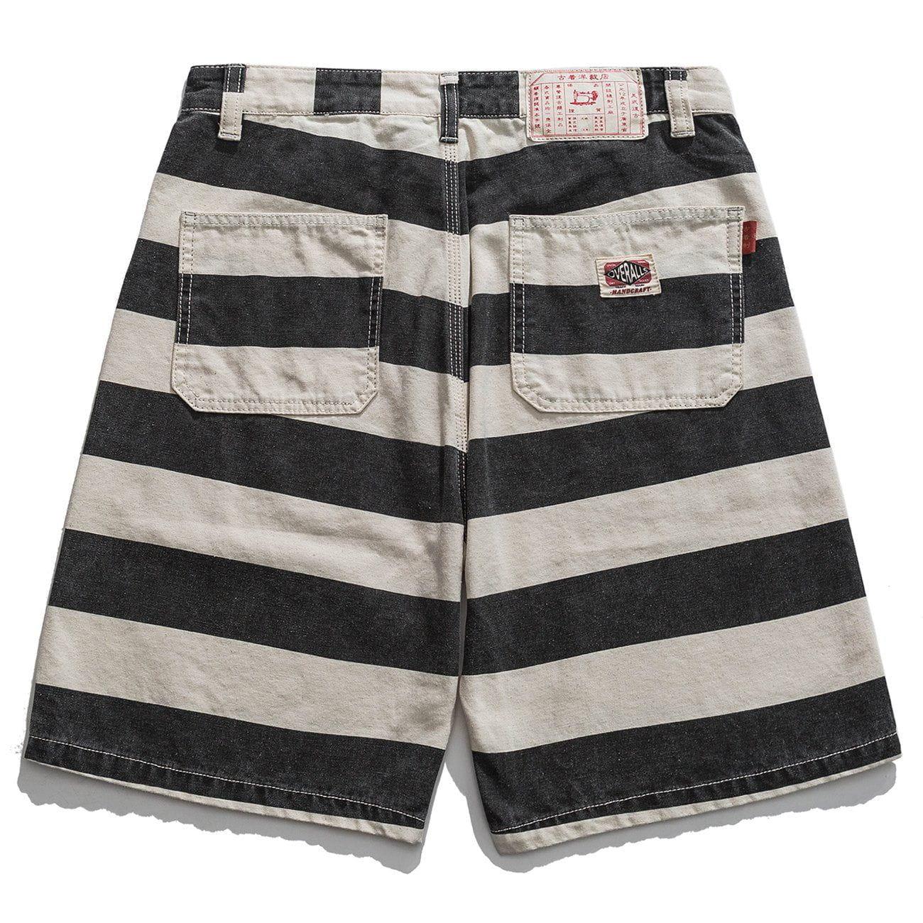 1984® - Striped Workwear Casual Shorts - 1984brand