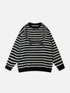 1984® - Striped Zipper Design Sweater - 1984brand