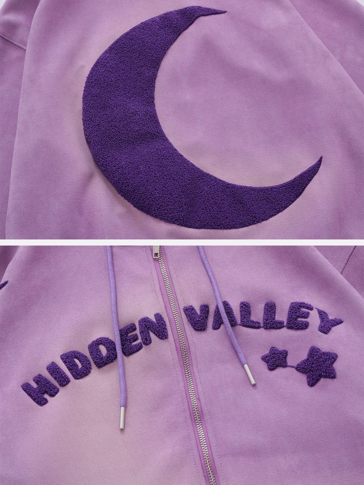 1984® - Suede Moon Print Hoodie - 1984brand