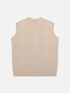 1984® - Sunflower Embroidered Sweater Vest - 1984brand