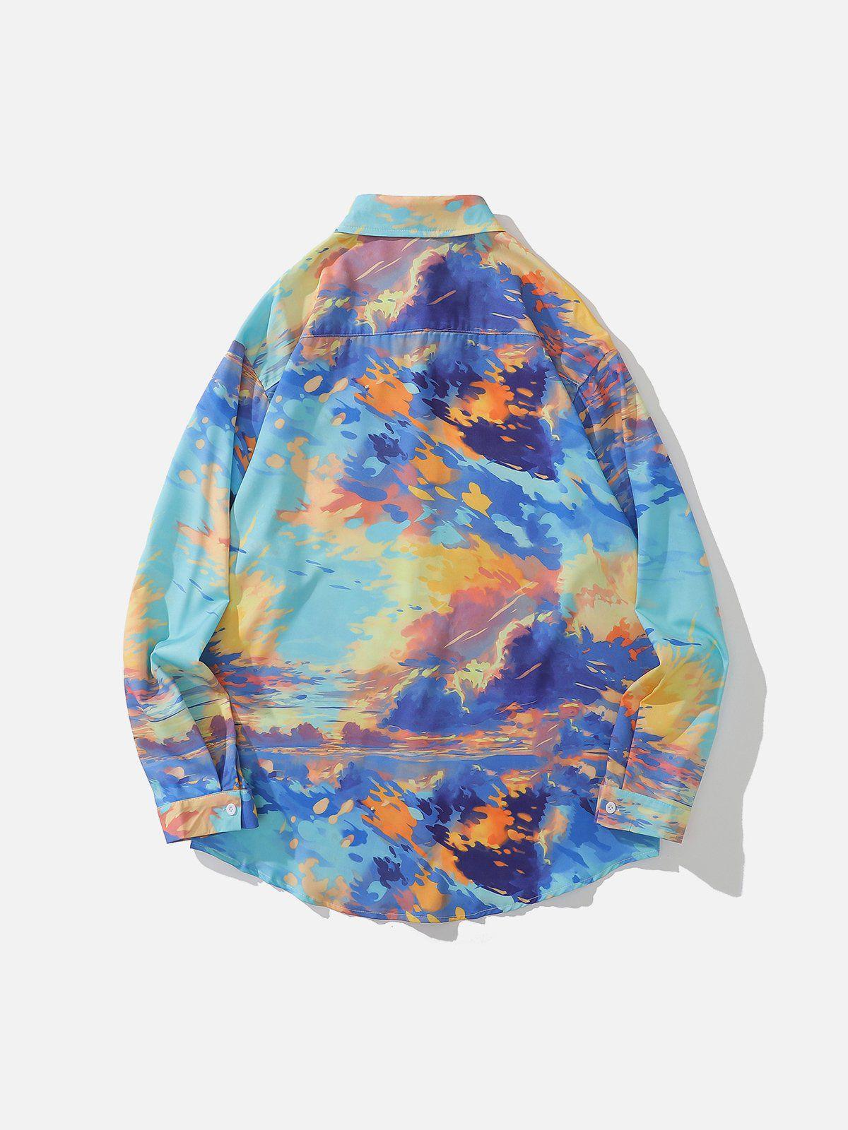 1984® - Sunset Print Long Sleeve Shirts - 1984brand