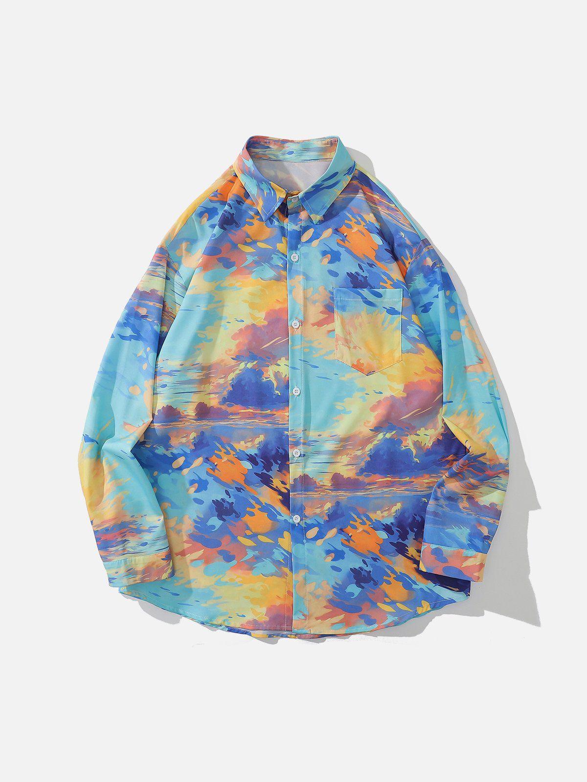 1984® - Sunset Print Long Sleeve Shirts - 1984brand