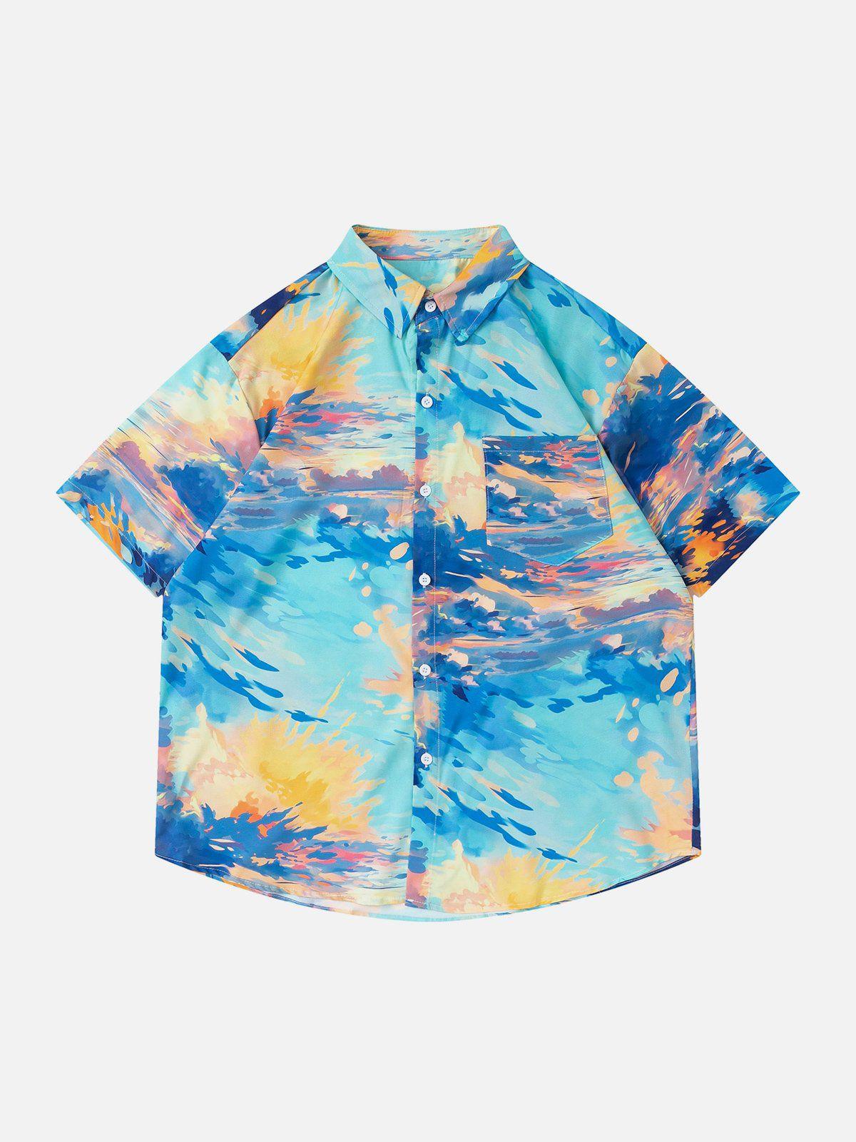 1984® - Sunset Print Short Sleeve Shirts - 1984brand