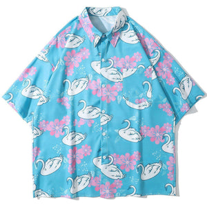 1984® - Swan Full Print Short-sleeved Shirt - 1984brand