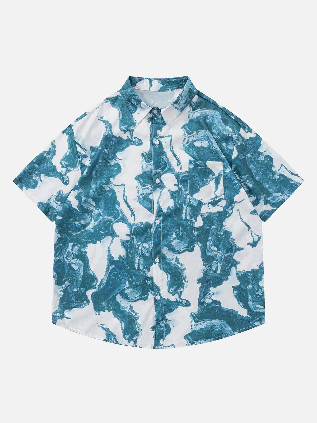 1984® - Tie Dye Marbling Short Sleeve Shirts - 1984brand