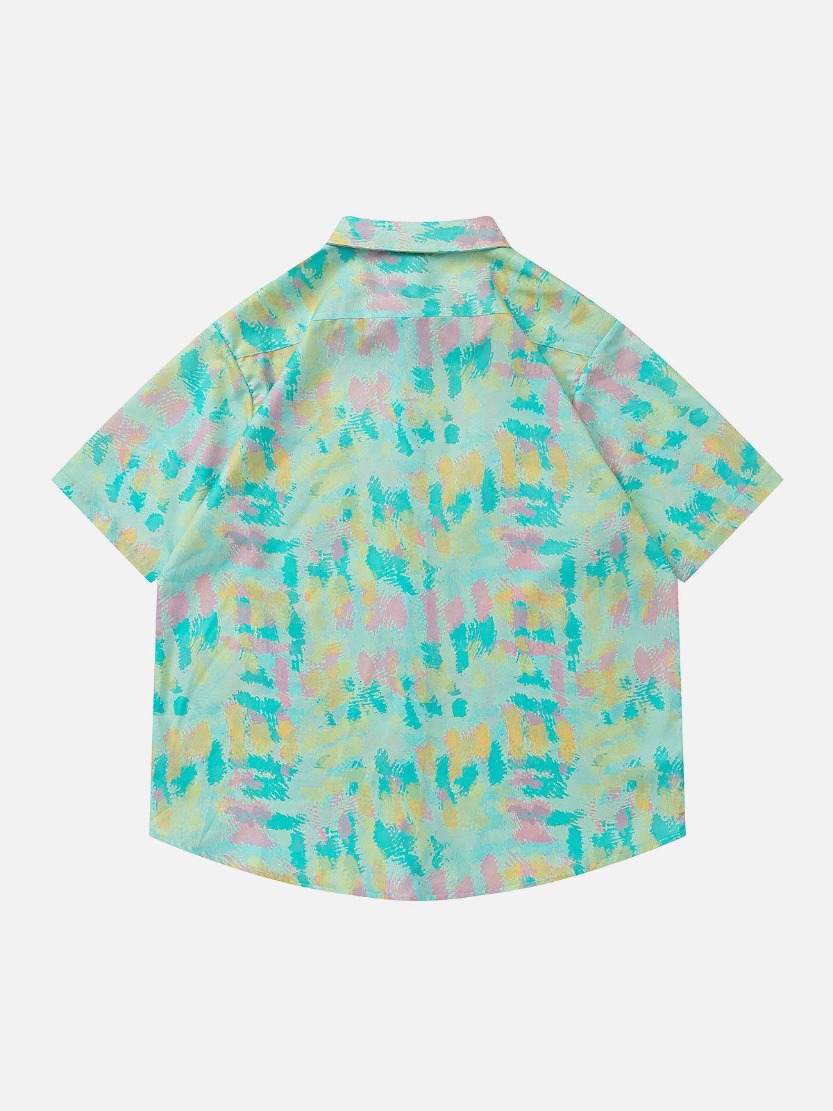 1984® - Tie-Dye Print Short Sleeve Shirts - 1984brand