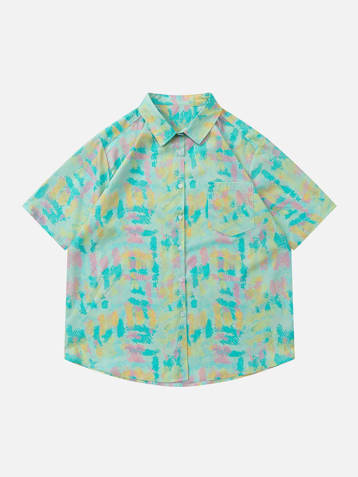 1984® - Tie-Dye Print Short Sleeve Shirts - 1984brand