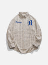 1984® - Trellis Letter Embroidery Long Sleeve Shirts - 1984brand